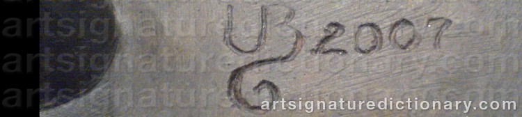 Authentic signature by Unni BREKKE on  artwork