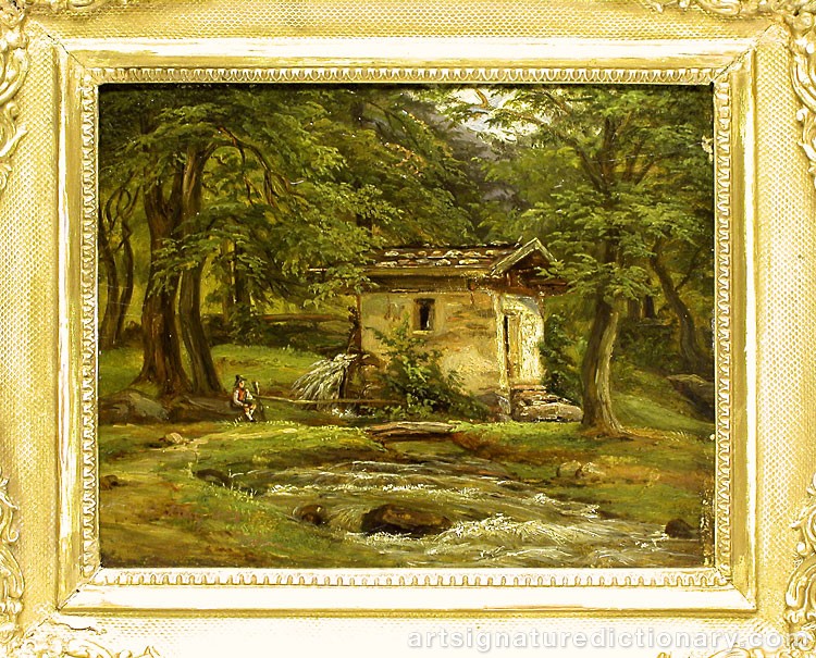 Close-up details showing Johan Christian DAHL signature forgery characteristics