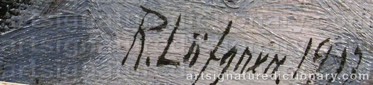 Signature by Robert LÖFGREN