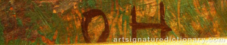 Signature by Otto HESSELBOM