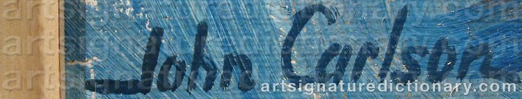 Signature by John CARLSON