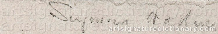 Authentic signature by Francis Seymour HADEN on  artwork