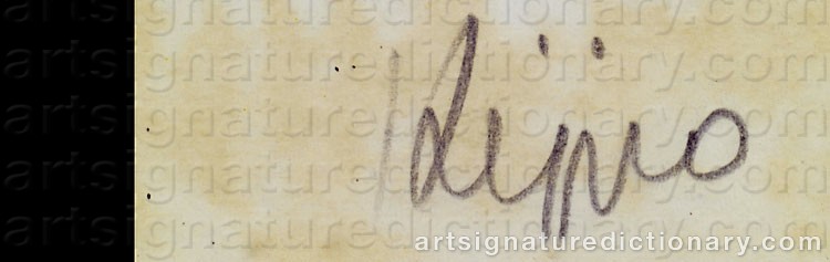 Signature by Ladislas KIJNO