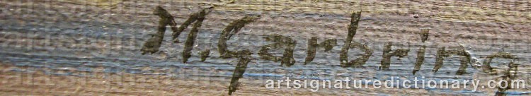 Signature by Mårten GARBRING