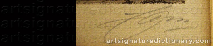 Signature by Anders ZORN