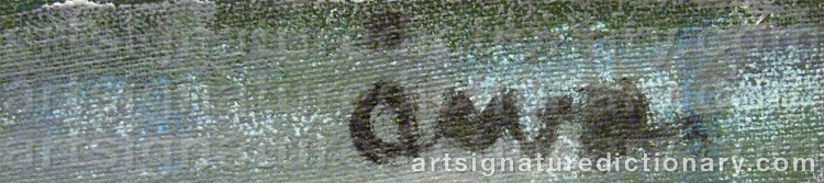 Signature by Åke Wilhelm ‘Åwa’ ANDERSSON