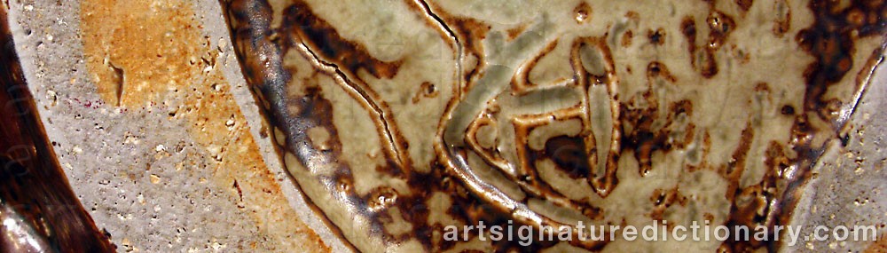 Authentic signature by Helge CHRISTOFFERSEN on  artwork