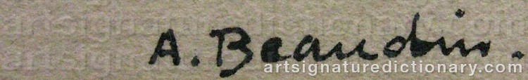Signature by Andre BEAUDIN