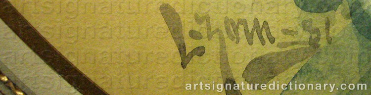 Signature by Anders ZORN