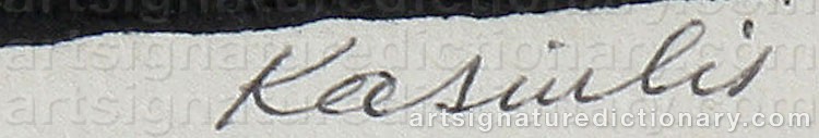 Signature by Vytautas KASIULIS