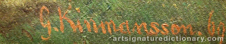 Signature by Lars Gustav KINMANSSON