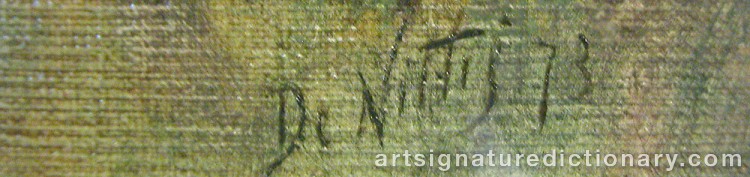 Signature by Giuseppe De NITTIS