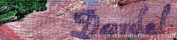 Signature by Nils Von DARDEL