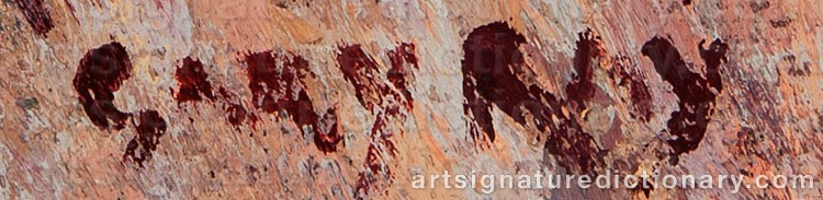 Authentic signature by Gary RAY on Painting/Watercolour artwork