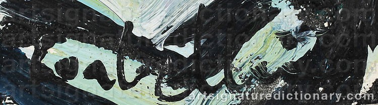 Authentic signature by Luigi CORBELLINI on  artwork