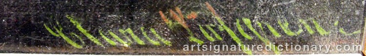 Authentic signature by Clara ‘Clara Ln’ LÖFGREN on artwork
