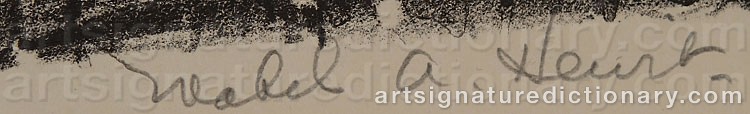 Signature by Mabel Amelia HEWIT