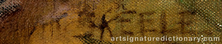 Authentic signature by Anna Katharine SKEELE on Painting/Watercolour artwork