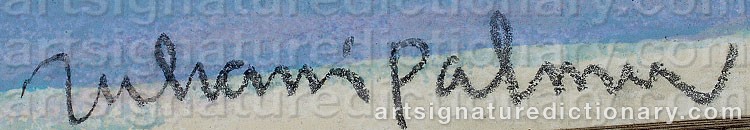 Authentic signature by Juhani PALMU on Painting/Watercolour artwork