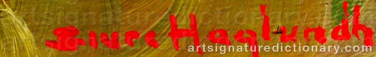Signature by Sture HAGLUNDH