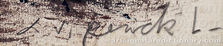Signature by Alberech Ralf Winckler ‘A. R.’ PENCK