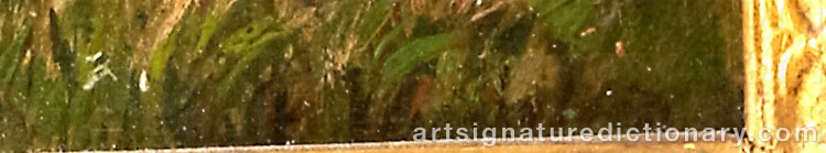 Authentic signature by Félix Dominique De VUILLEFROY on  artwork