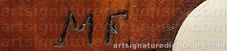 Authentic signature by Magnus (Sami Artist) FANKKI on artwork