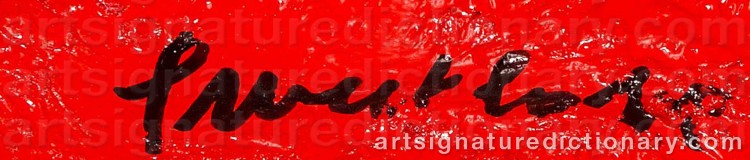 Authentic signature by William SWEETLOVE on Sculpture artwork