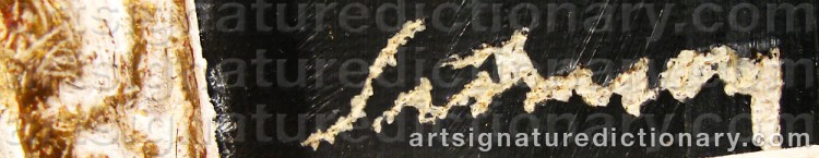 Authentic signature by Hugo SIMSON on Painting/Watercolour artwork