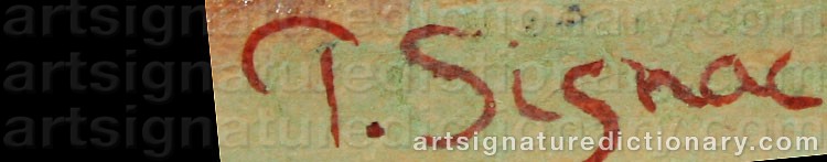 Signature by Paul SIGNAC