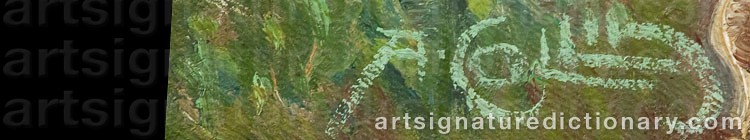 Signature by Alfred COLLIN