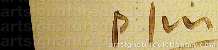 Signature by Peter FRIE