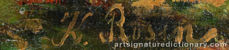 Signature by Karl Ioganovich ROSEN