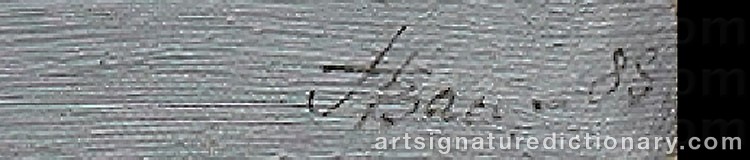Authentic signature by Gennadi VASSILKOV on artwork