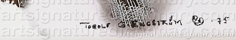 Signature by Torolf ENGSTRÖM