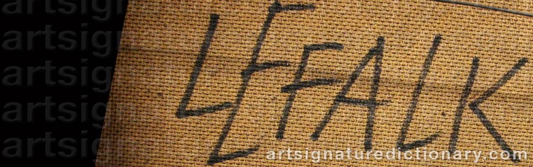 Signature by Lars Erik FALK