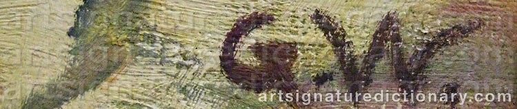Signature by Gustaf WOLMAR