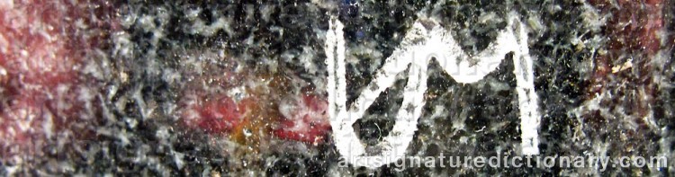 Authentic signature by Ukri MERIKANTO on artwork