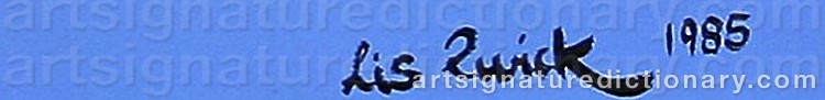 Signature by Lis ZWICK
