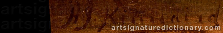 Authentic signature by Henry John KINNAIRD on Painting/Watercolour artwork