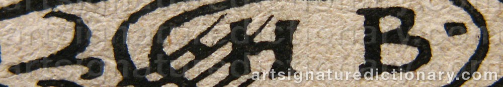 Authentic signature by Hans The Elder BURGKMAIR on  artwork