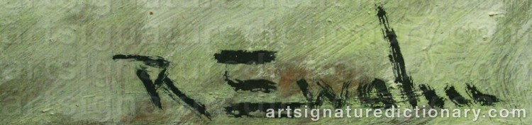 Signature by Ragnar SWAHN