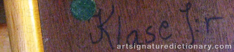 Signature by Klas-Göran ‘Klase J:r’ KLAESSON
