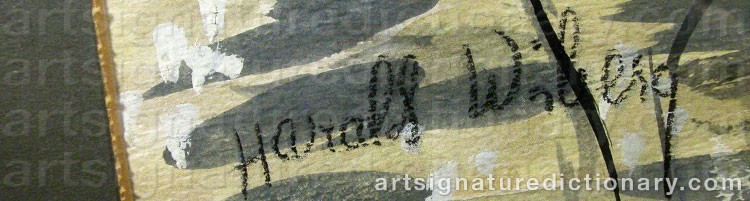 Forged signature of Harald WIBERG