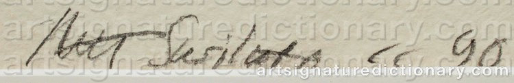 Authentic signature by Ahti SUSILUOTO on artwork