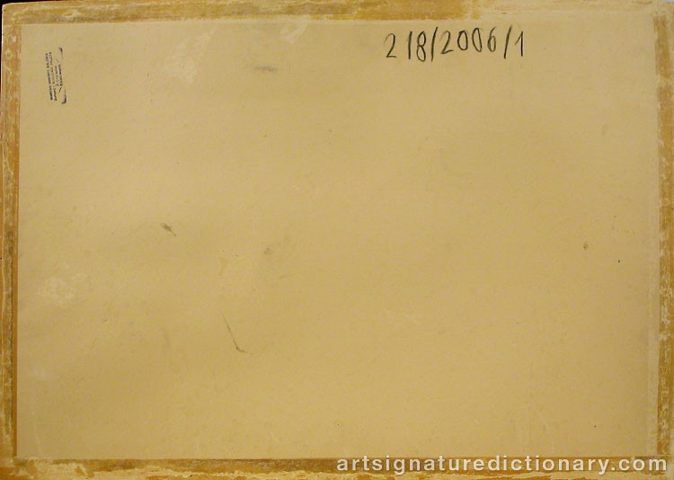 Close-up details showing Oskar KOKOSCHKA signature forgery characteristics