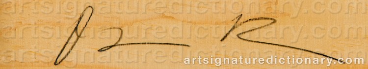 Authentic signature by Osmo RAUHALA on Painting/Watercolour artwork