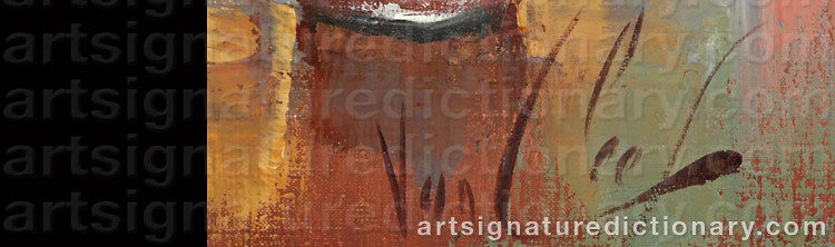 Authentic signature by Robert Van CLEEF on  artwork