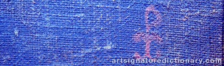 Signature by Nikolai Konstantinovich ROERICH