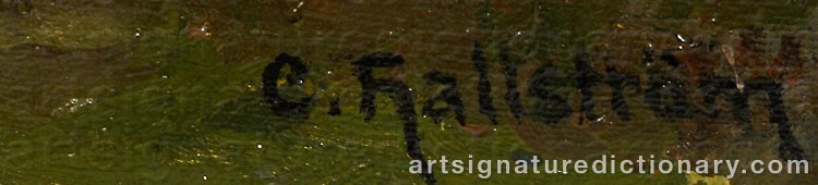 Signature by Carl HALLSTRÖM